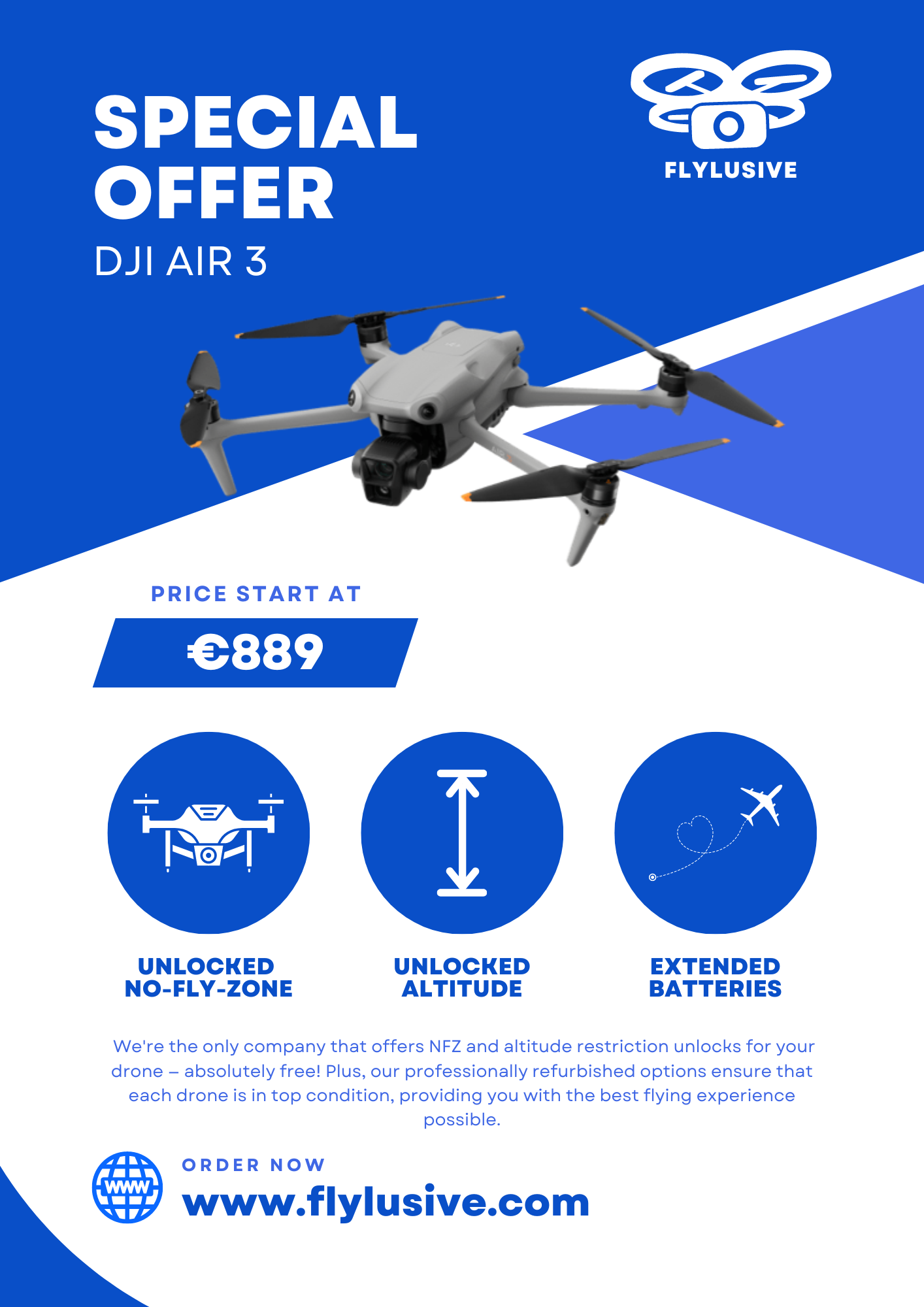 DJI Inspire 2 Drone poupour utilisation cinéma s…